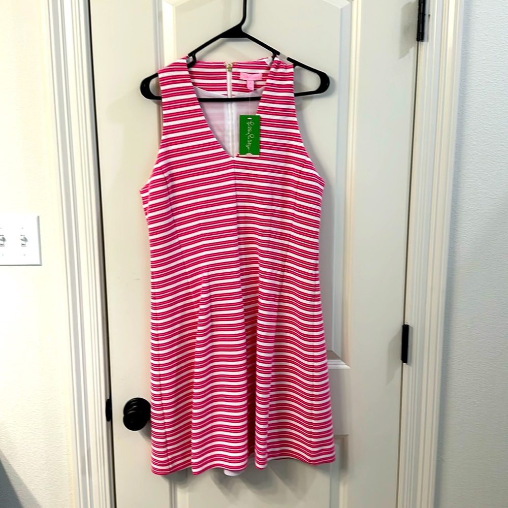 Pink and white Lilly Pulitzer dress. NEW WITH TAGS. NEVER WORN